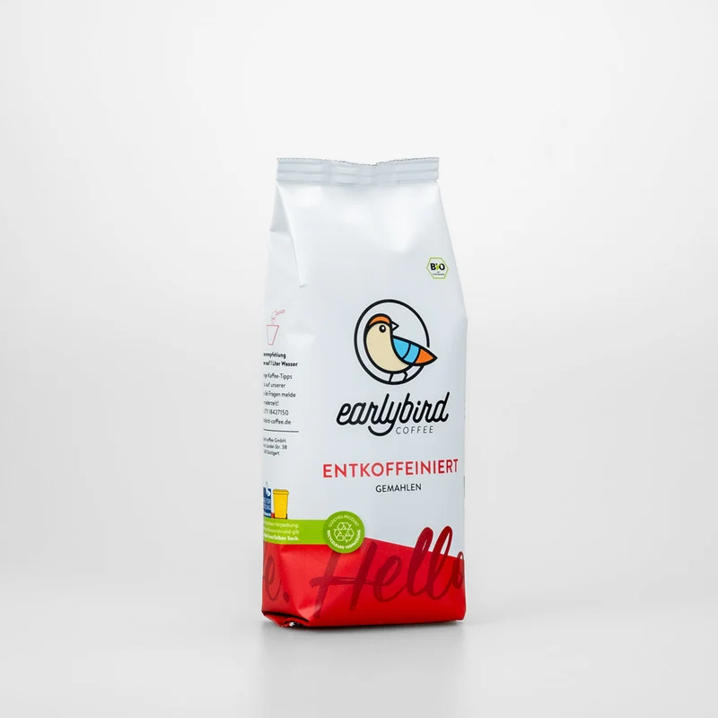 earlybird coffee Bio Kaffee Entkoffeiniert House Blend – 250g Gemahlen