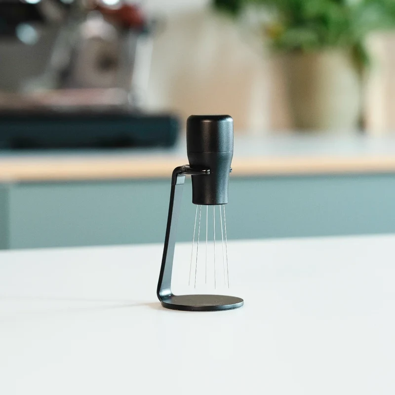 WDT Tool mit Stand zum Verteilen von Kaffeemehl