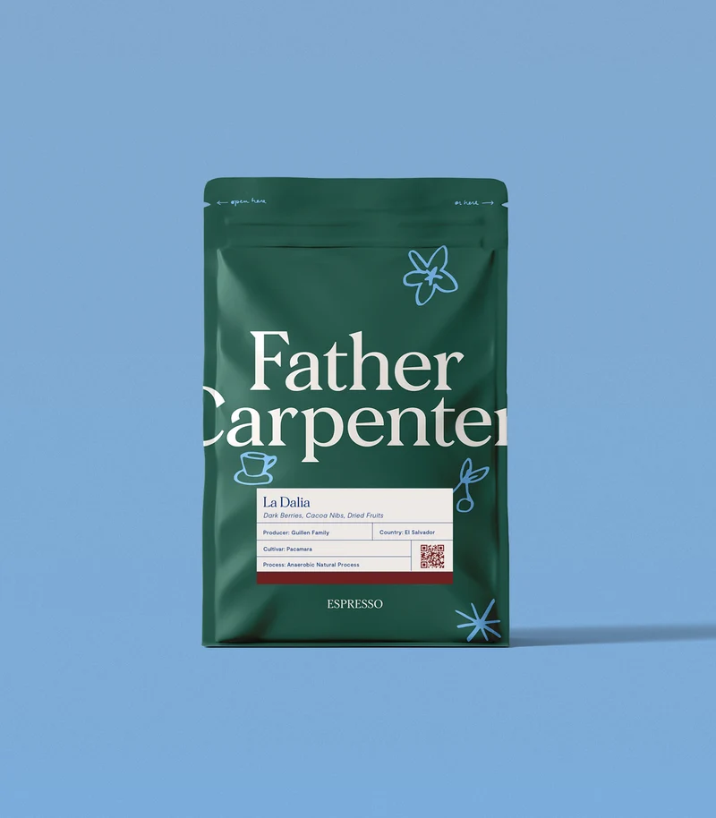 Father Carpenter La Dalia El Salvador Espresso – Arabica Pacamara Specialty Coffee (Natural Anaerobic)