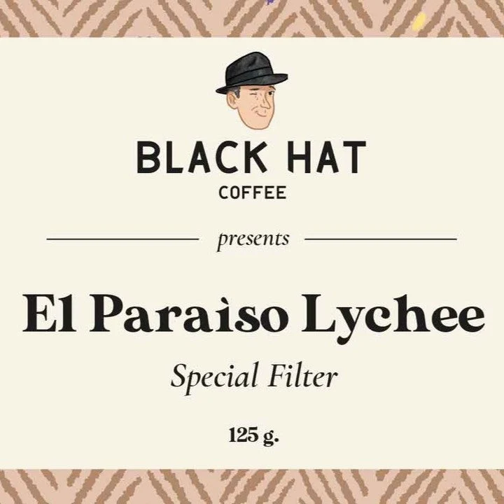Black Hat Coffee El Paraìso Lychee - Special Filter, Double Fermented, Colombia