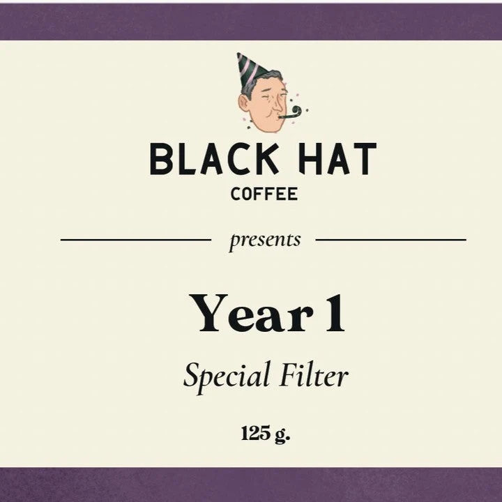 Black Hat Coffee Year 1 - Special Filter, Juicy Honey, Costa Rica
