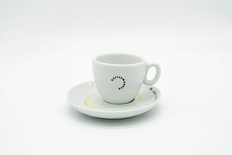 Kaffeewunder® Espressotasse Logo Basic 8cl – Espresso, Macchiato & Brauner