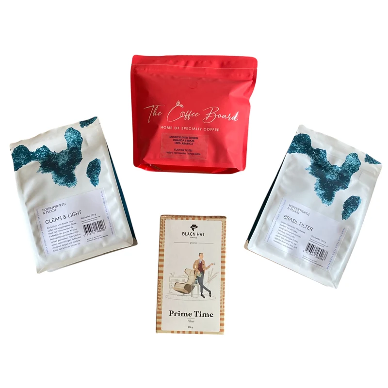 Probierpaket Kaffee Filterkaffee - 4 Kaffeesorten, gemischt