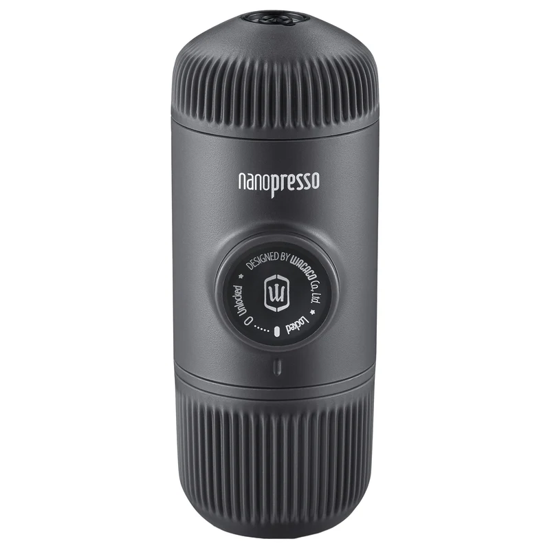 Wacaco Nanopresso tragbare Espressomaschine für Reisen und Camping, Grau