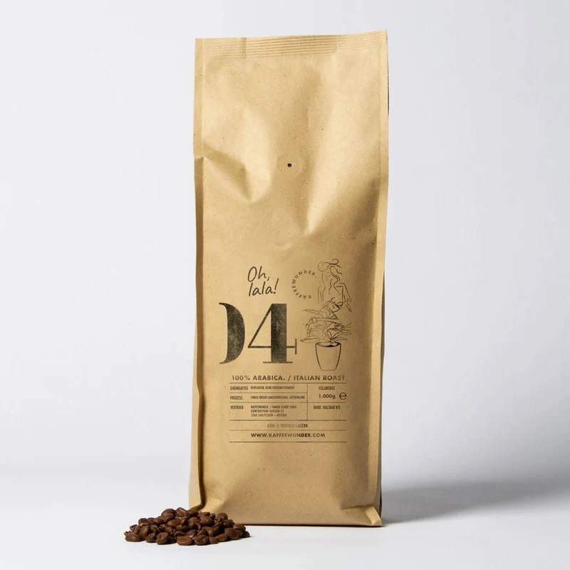 Kaffeewunder® Nr. 04 – 100% Arabica Kaffeebohnen / Italian Roast / 1kg