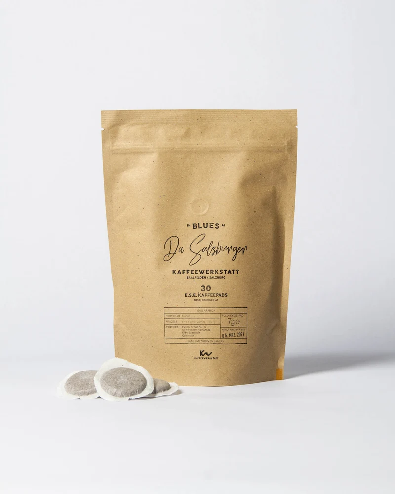 ESE Pads - Da Salzburger Kaffee "BLUES" (100% Arabica Kaffee / 30 Stück)