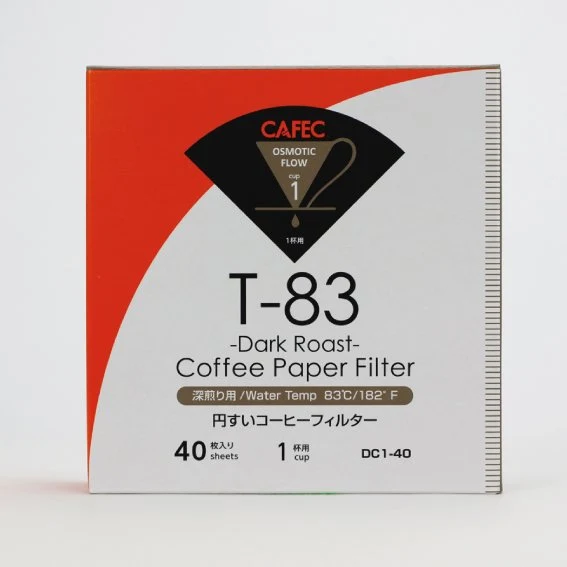 CAFEC Filterpapier Dark Roast Coffee, 40 Stück - Made in Japan