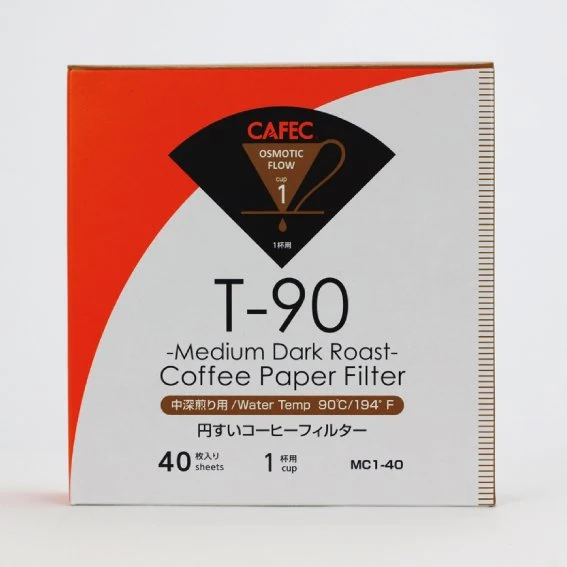 CAFEC Filterpapier Medium-dark Roast Coffee, 40 Stück - Made in Japan