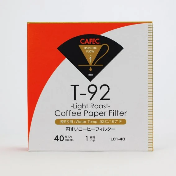 CAFEC Filterpapier Light Roast Coffee, 40 Stück - Made in Japan