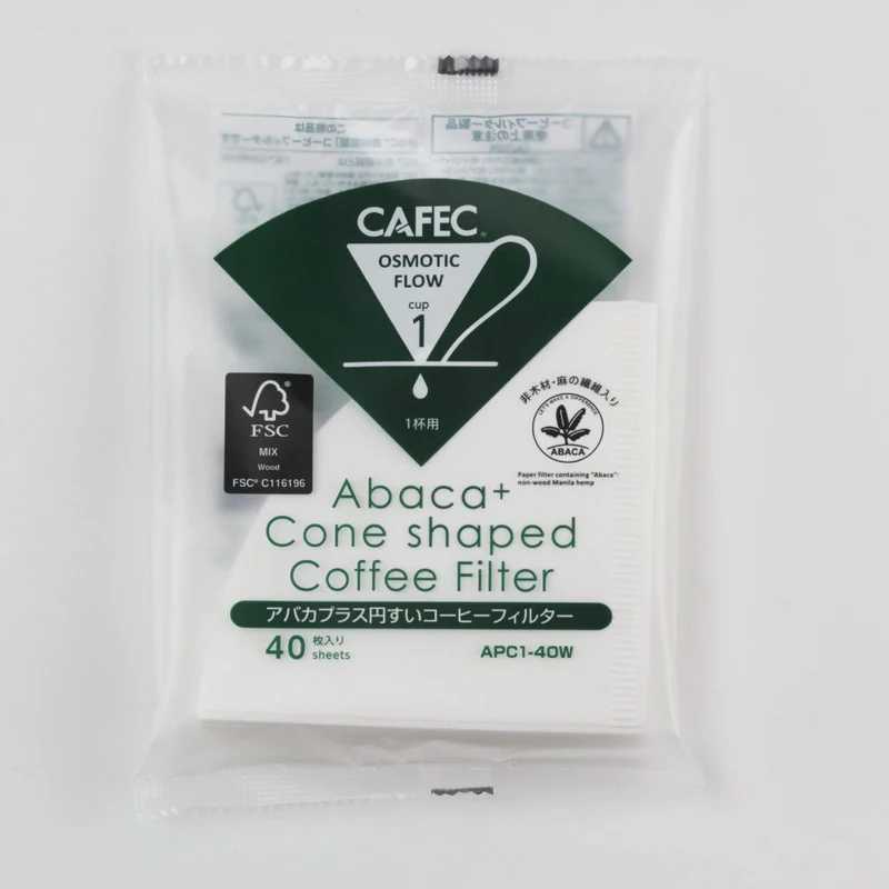Abaca+ Filterpapier von CAFEC, 40 Stück - Made in Japan