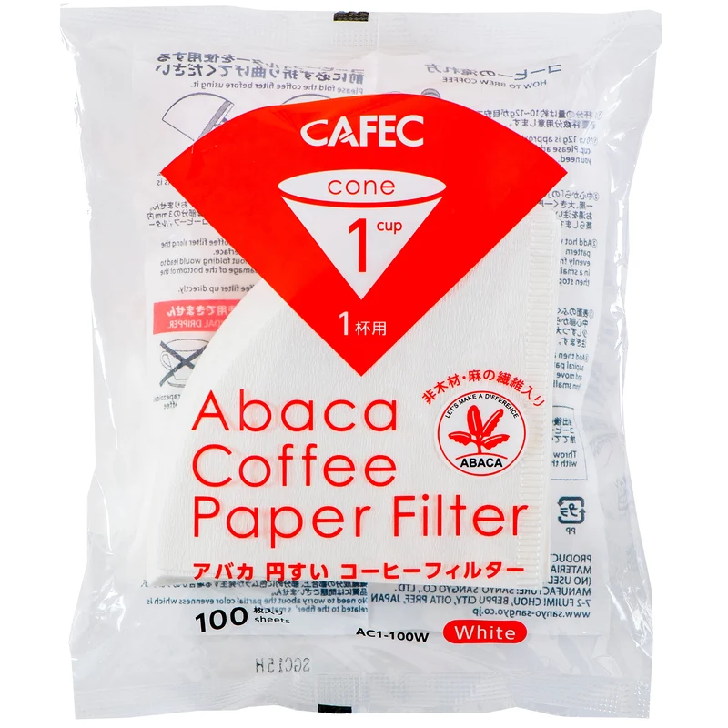 Abaca Filterpapier Cup 1, 100 Stück - Made in Japan