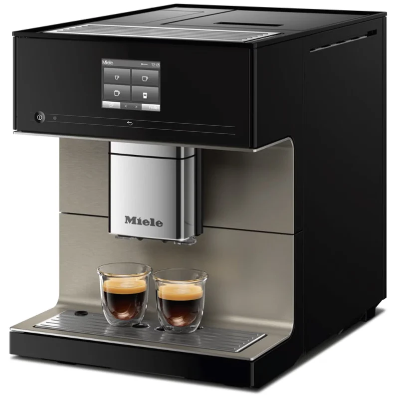 Miele Stand-Kaffeevollautomat CM 7550 CoffeePassion mit OneTouch for Two und AutoDescale, Obsidianschwarz