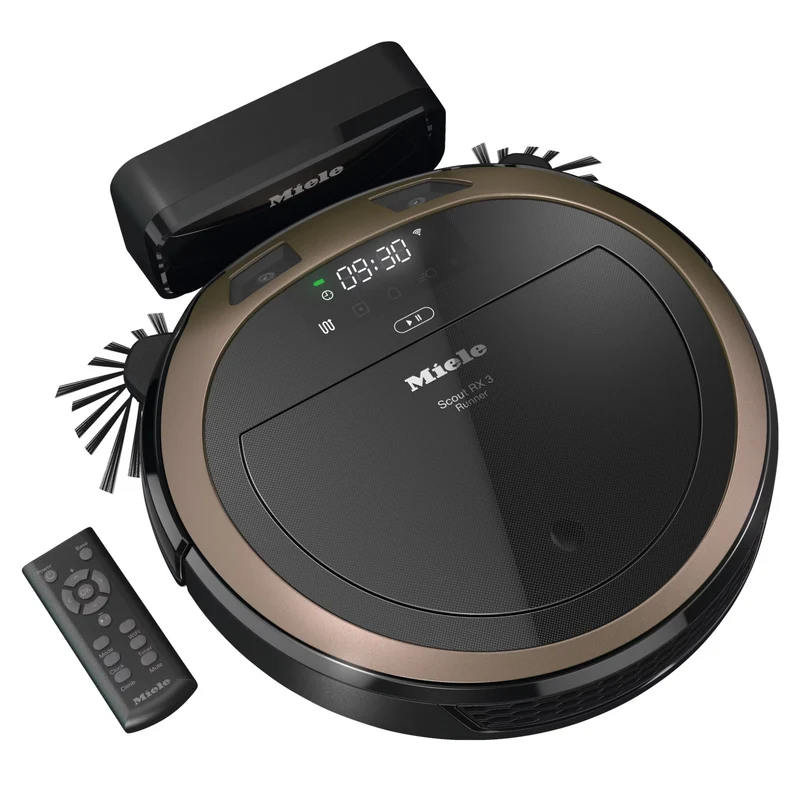 Miele Saugroboter Scout RX3 Runner mit App-Steuerung & 3D Smart Navigation, Bronze PearlFinish