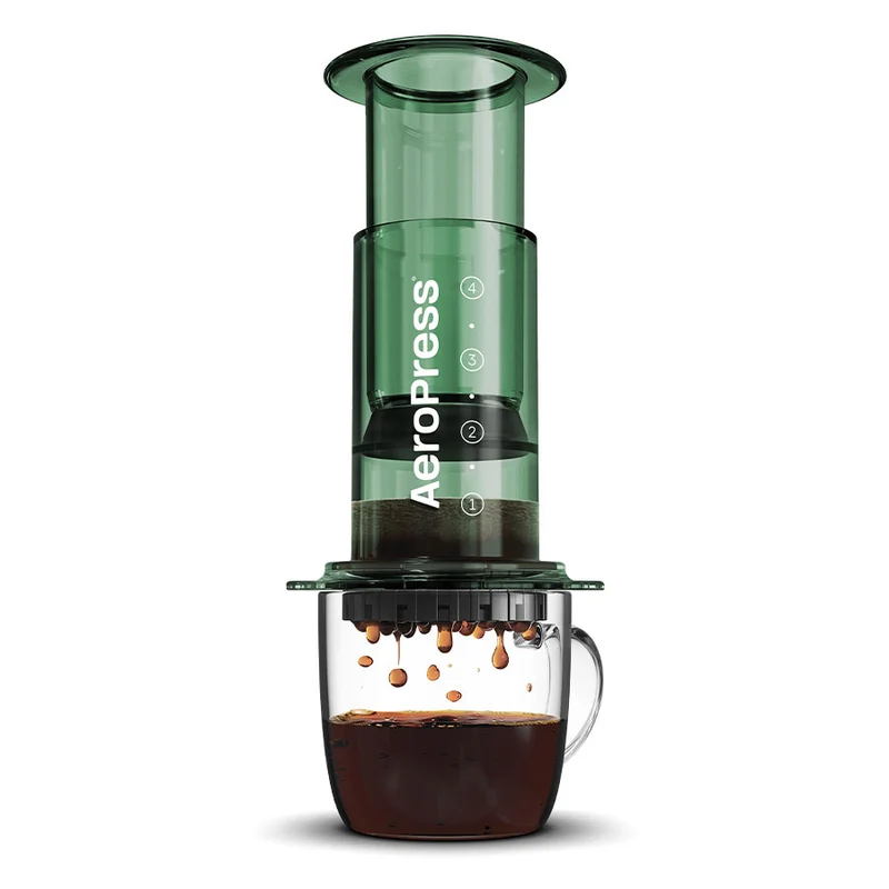 AeroPress Clear Coffee Maker Kaffeebereiter, inkl. 100 Filtern