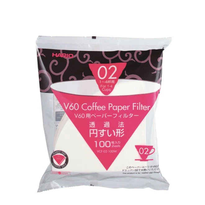Hario Filterpapier V60 Gr. 02, 100 Stück - Japan Import - VCF-02-100W