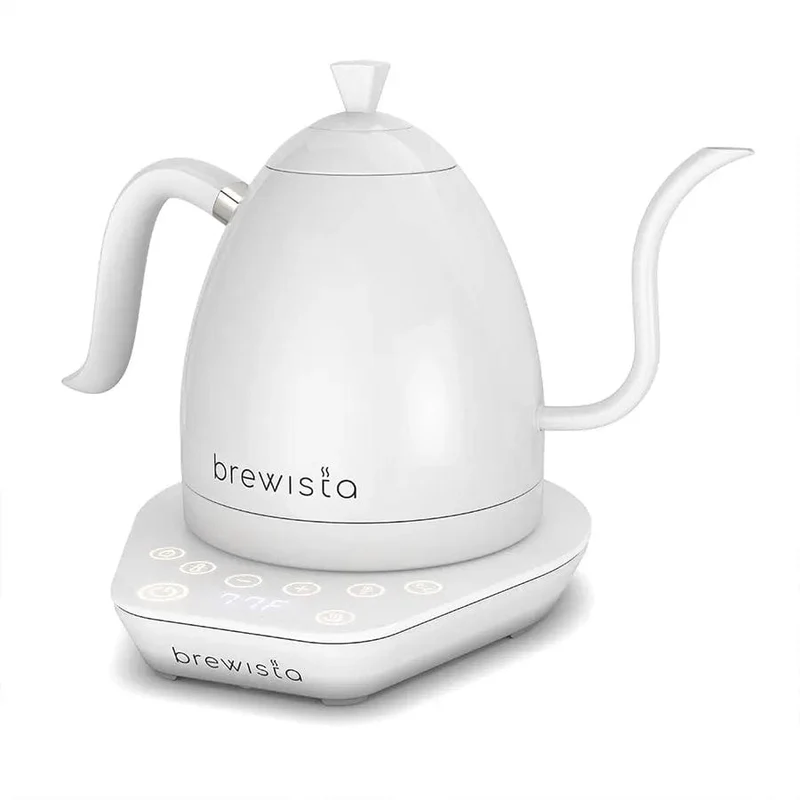 Brewista Artisan 1.0 L Gooseneck Variable Kettle - Weiß/Weiß - Wasserkocher