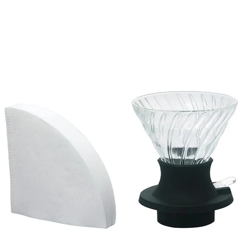 Hario Immersion Dripper Switch Glas Schwarz - zwei Größen