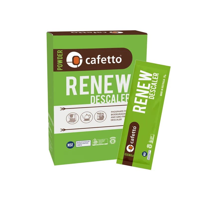 Cafetto Renew Descaler - Dosierter Pulverentkalker für die Entkalkung deiner Espressomaschine