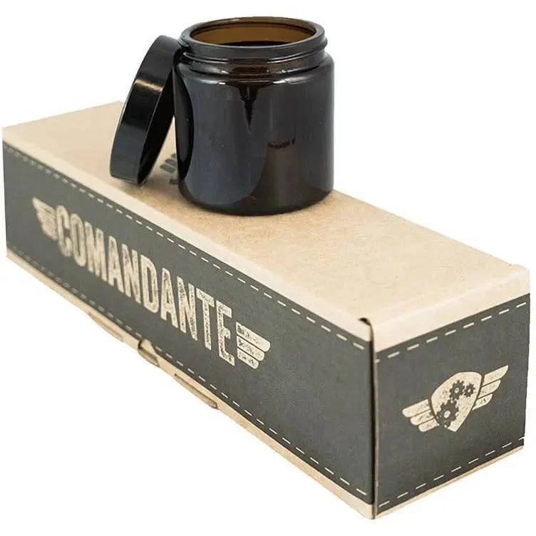Comandante Glasbehälter Set mit Deckel in Braun - 4 Stück