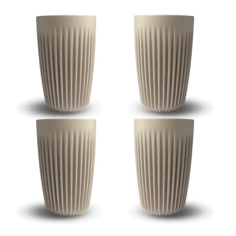 Becher 12oz Natur 4 Stück - Huskee