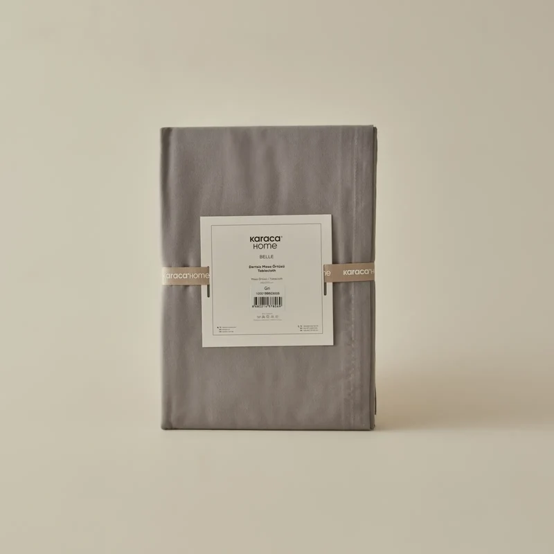 Karaca Home Belle Saum Tischdecke Grau