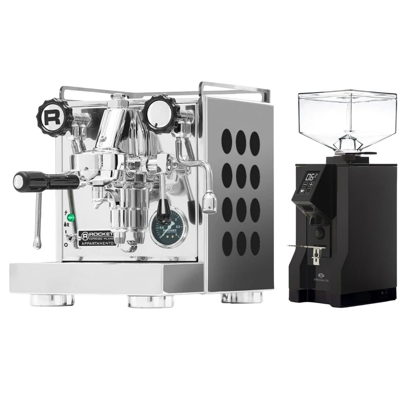 Rocket Appartamento 2.0 Schwarz Bundle mit Eureka Mignon Specialità