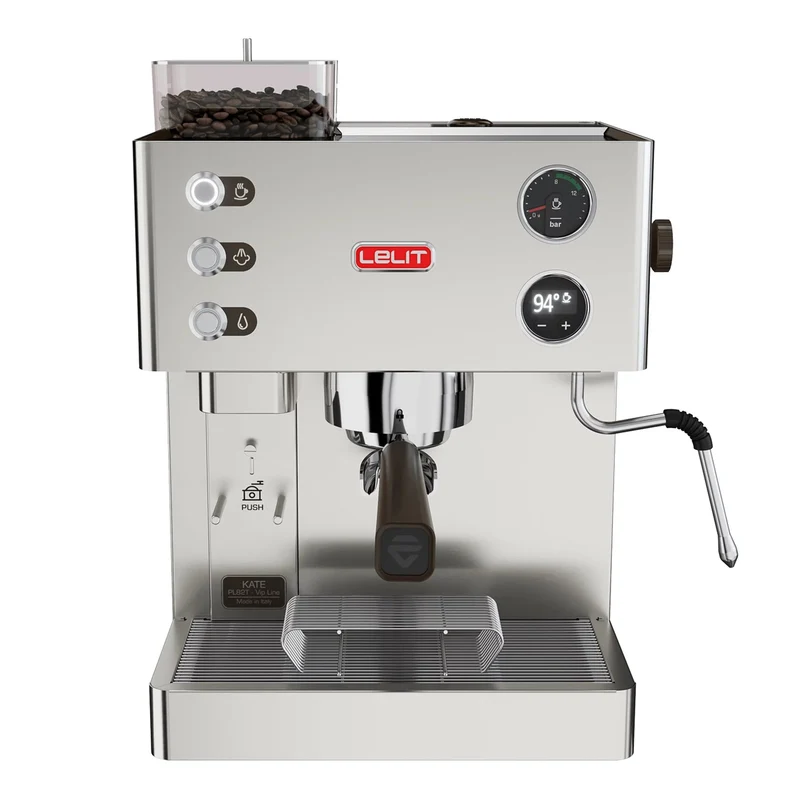 Lelit Kate PL82T – Siebträgermaschine mit Mühle und OLED-Steuerung