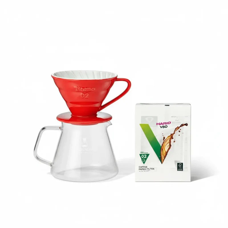 Klassisches keramisches V60 Aufgießset für 2-4 Tassen