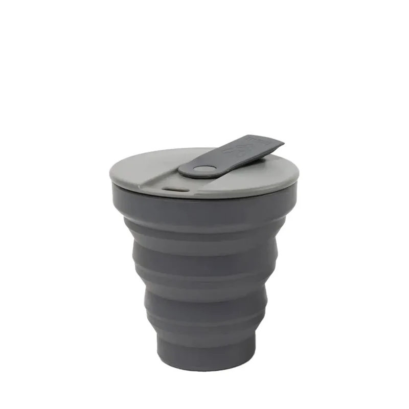 Wiederverwendbarer/Faltbarer Becher 12oz, Kohlefarben