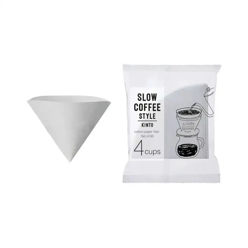 Kinto Bomull Filterpapier für 4 Tassen - 60 Stück