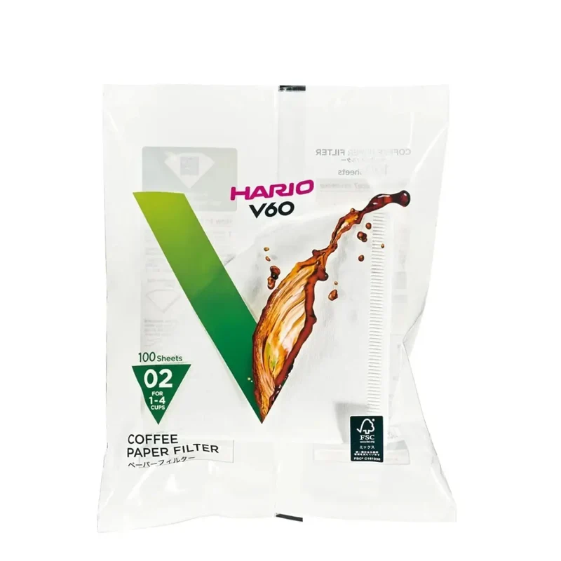 Hario V60 japanische Filterpapiere Größe 02 - 100 Stück
