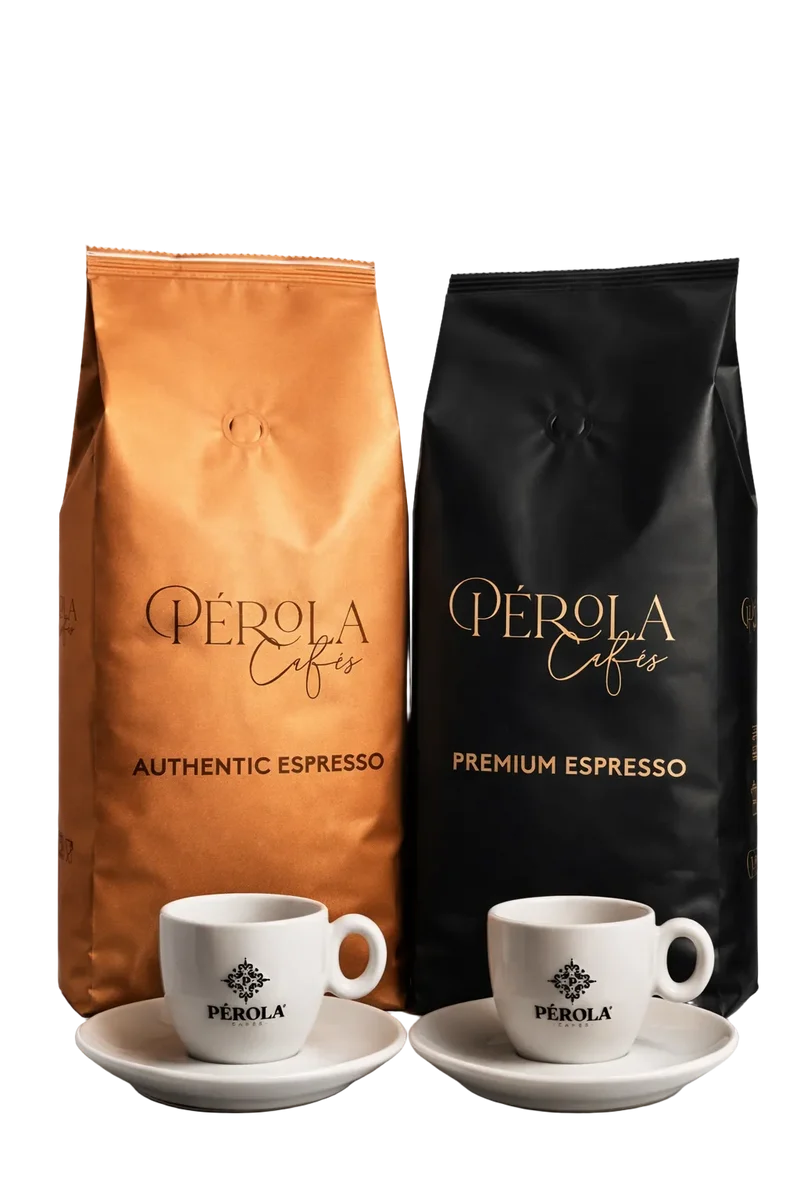Perola Cafés Espresso Bundle - inkl. Gratis Espressotassenset