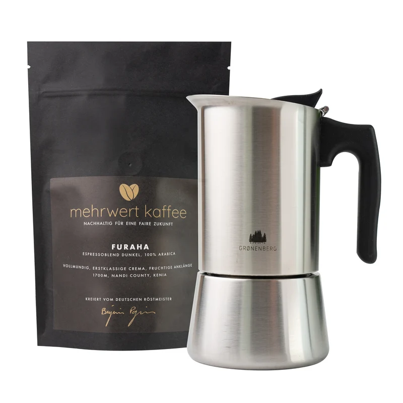 Groenenberg Mokka-Kanne & Espresso nach Wahl im Set