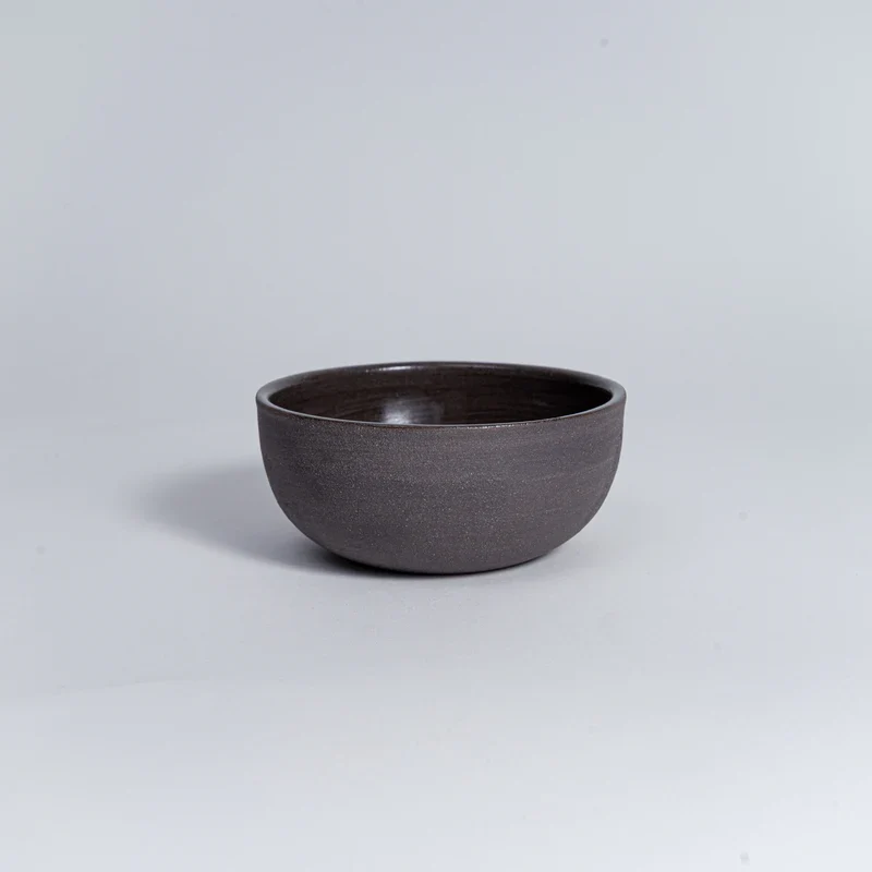 Cappuccinotasse KUMO 220ml grau-schwarz von Mura Mura Ceramics