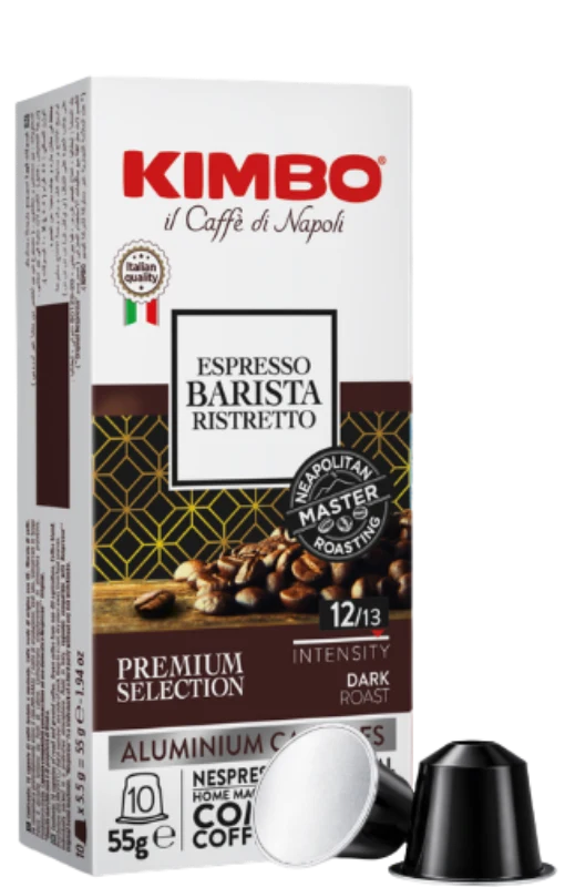 Kimbo Espresso Barista Ristretto - 10 Nespresso®-kompatible Aluminiumkapseln
