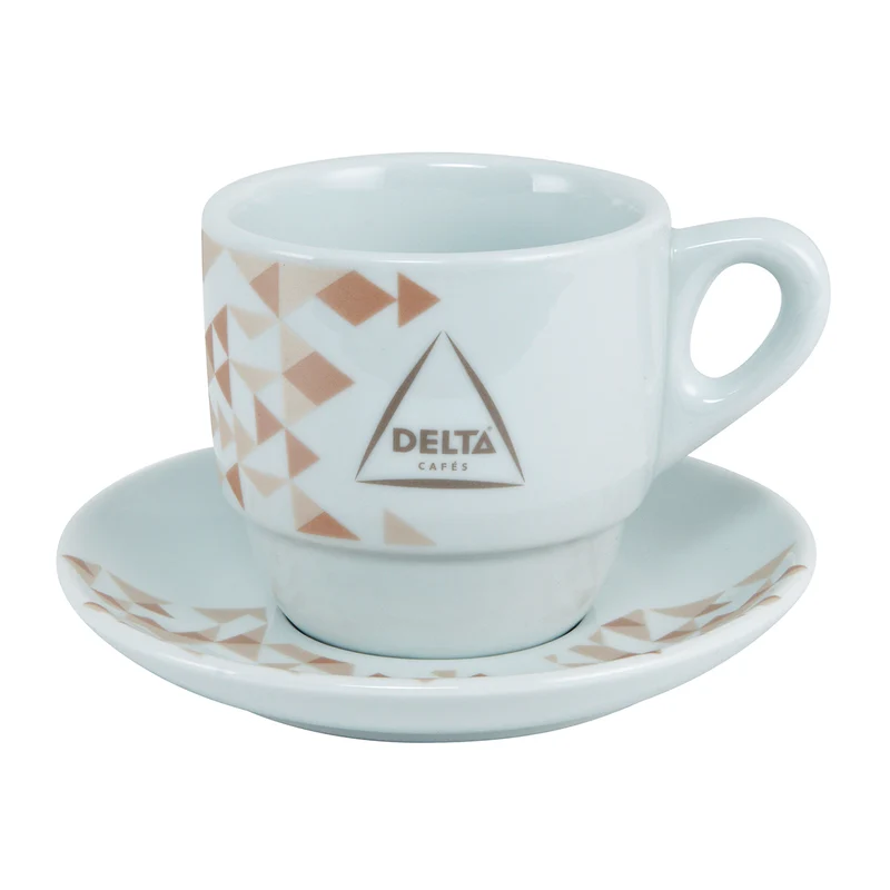 Cappuccino-Tassen Delta "Platinum" 170ml | 6 Stück