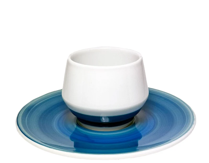 Maniko Espressotasse Blau Doppelwandig