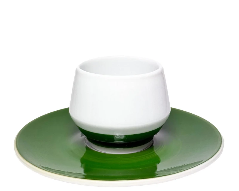 Maniko Espressotasse Painted Grün Doppelwandig