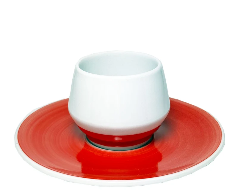 Maniko Espressotasse Painted Rot Doppelwandig