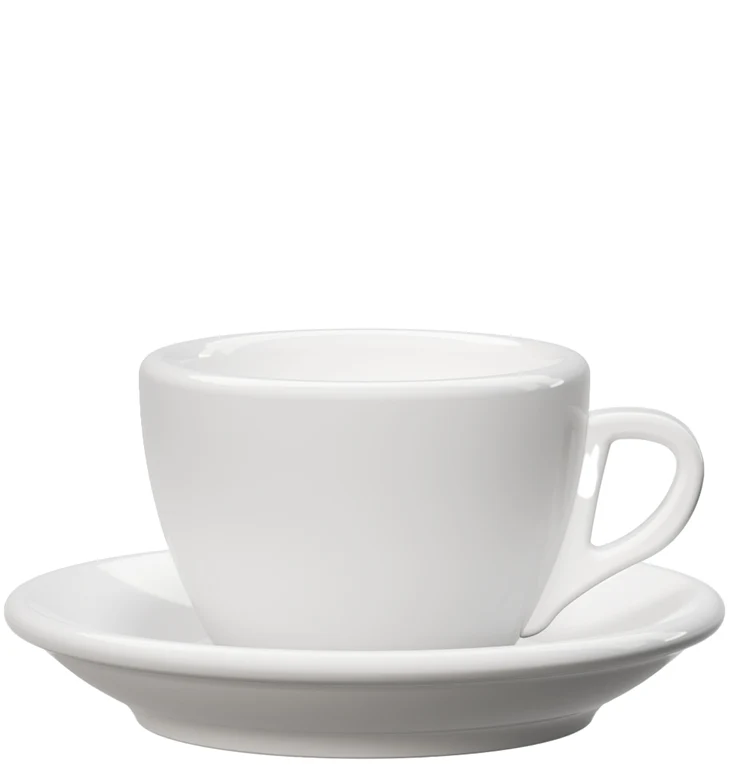 Cappuccinotasse weiß - dickwandig