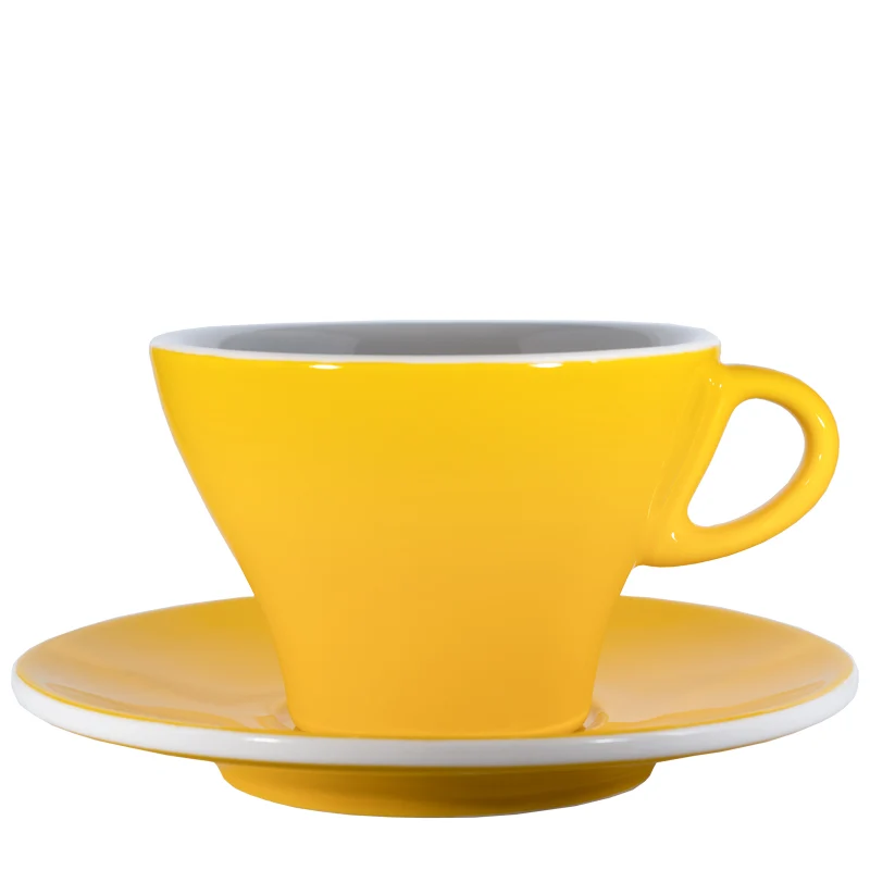Milchkaffeetasse Gardenia - Gelb