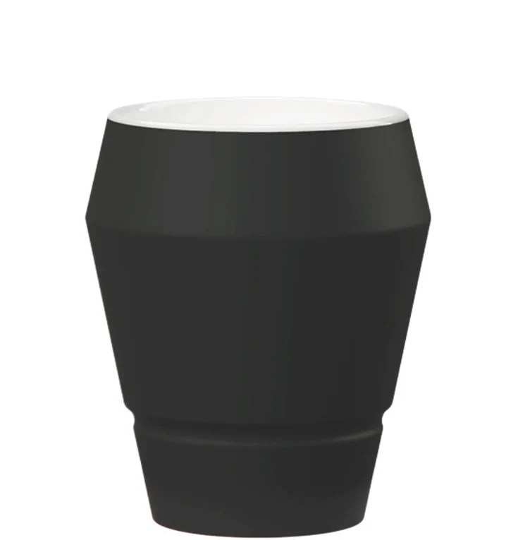 Maniko Becher Schwarz matt Doppelwandig